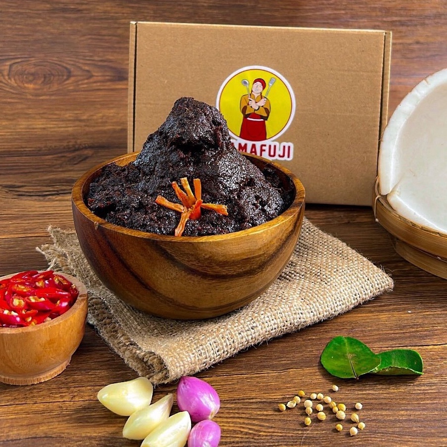 

DFJ789 Dijamin Ori Mamafuji Rendang Daging 35gr Mini Size
