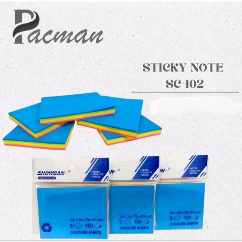 

STICKY NOTE PACMAN SC - 102 / MEMO TEMPEL MURAH