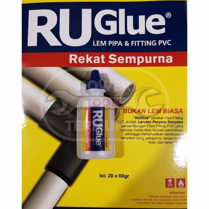 

LEM PIPA BOTOL / LEM BOTOL PIPA TRUGLUE TRU GLUE MAKASSAR MURAH