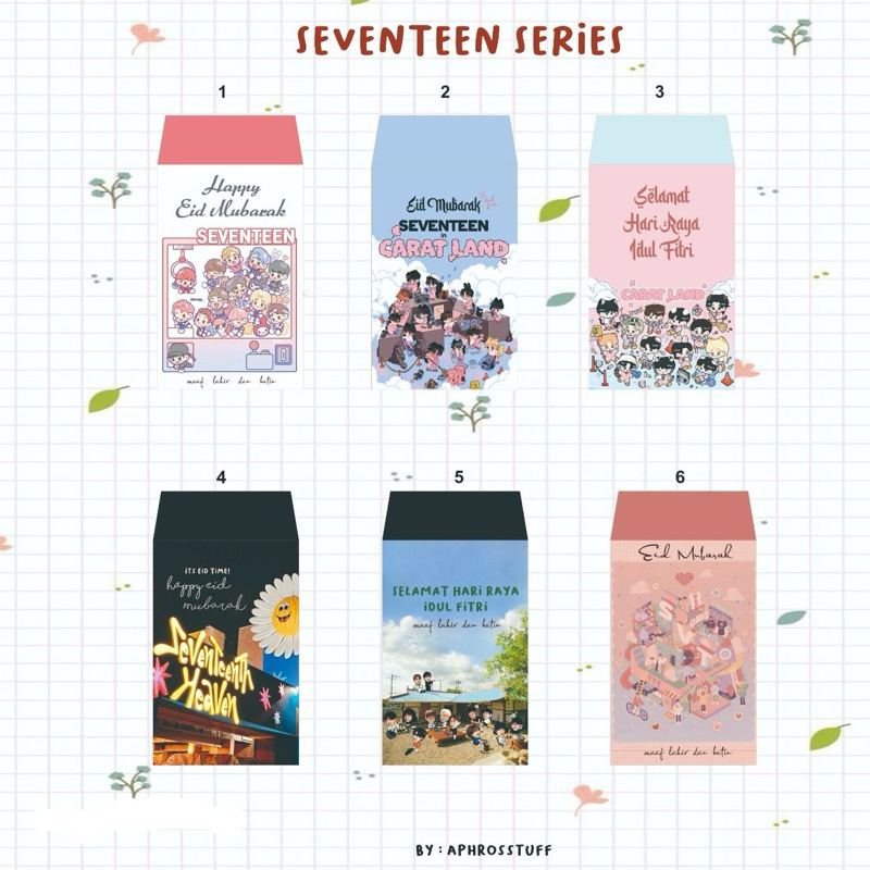 

(OPEN PO) Amplop THR LEBARAN SEVENTEEN KPOP CUSTOM