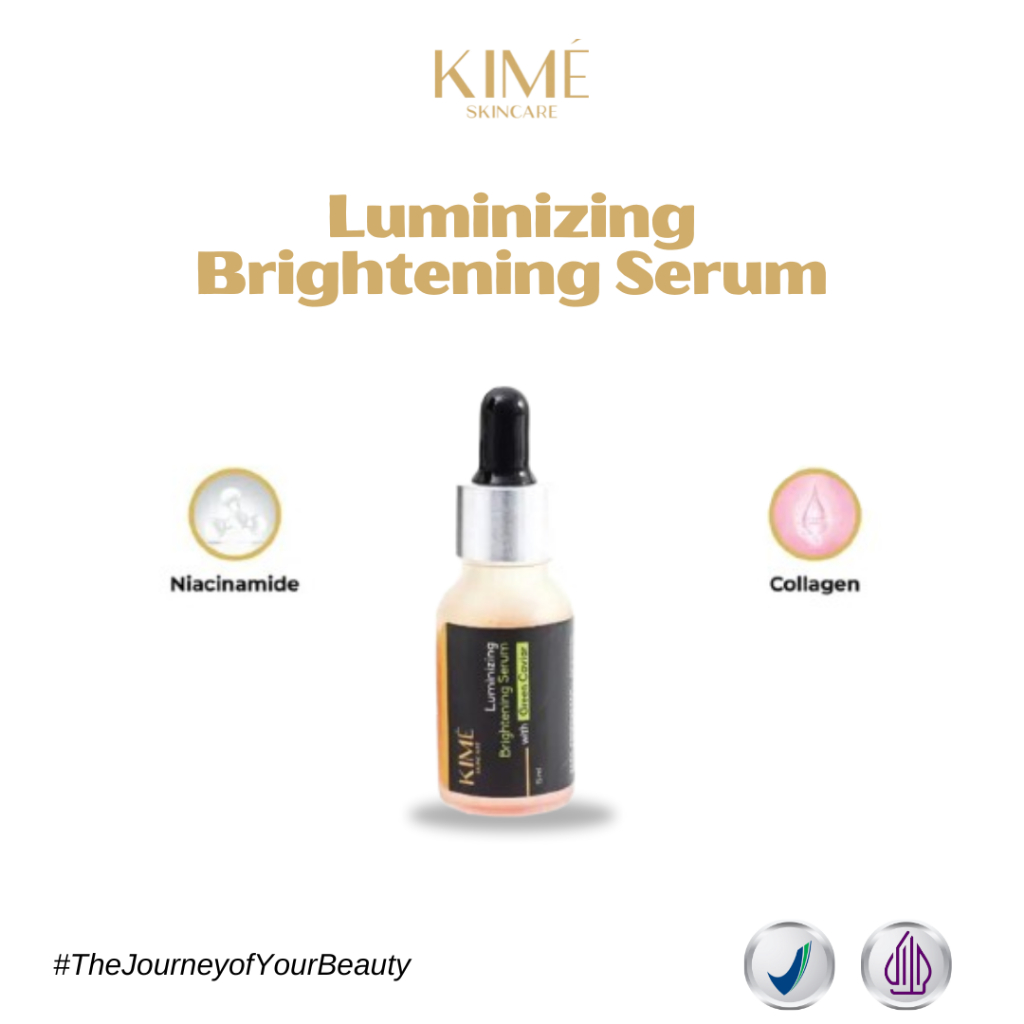 Kime Luminizing Brightening Serum - Serum Kime Skincare Pemutih Wajah Original Sudah BPOM