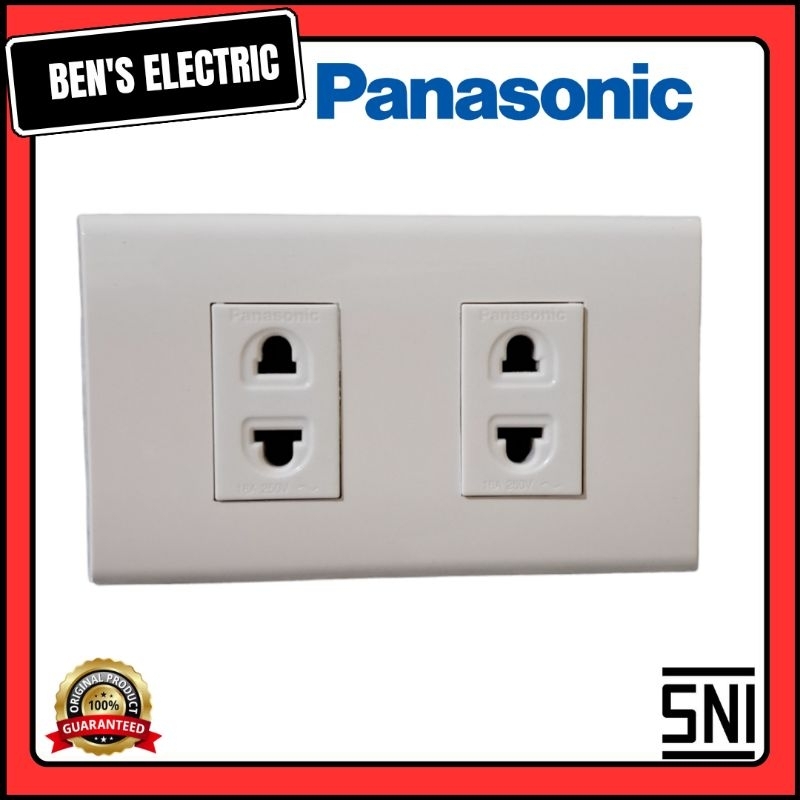 Panasonic frame + 2 stop kontak box model panjang inbow/tanam