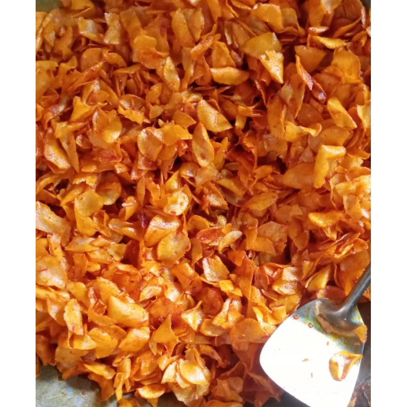 

Keripik Singkong Lengket Pedas Manis - 500 Gram