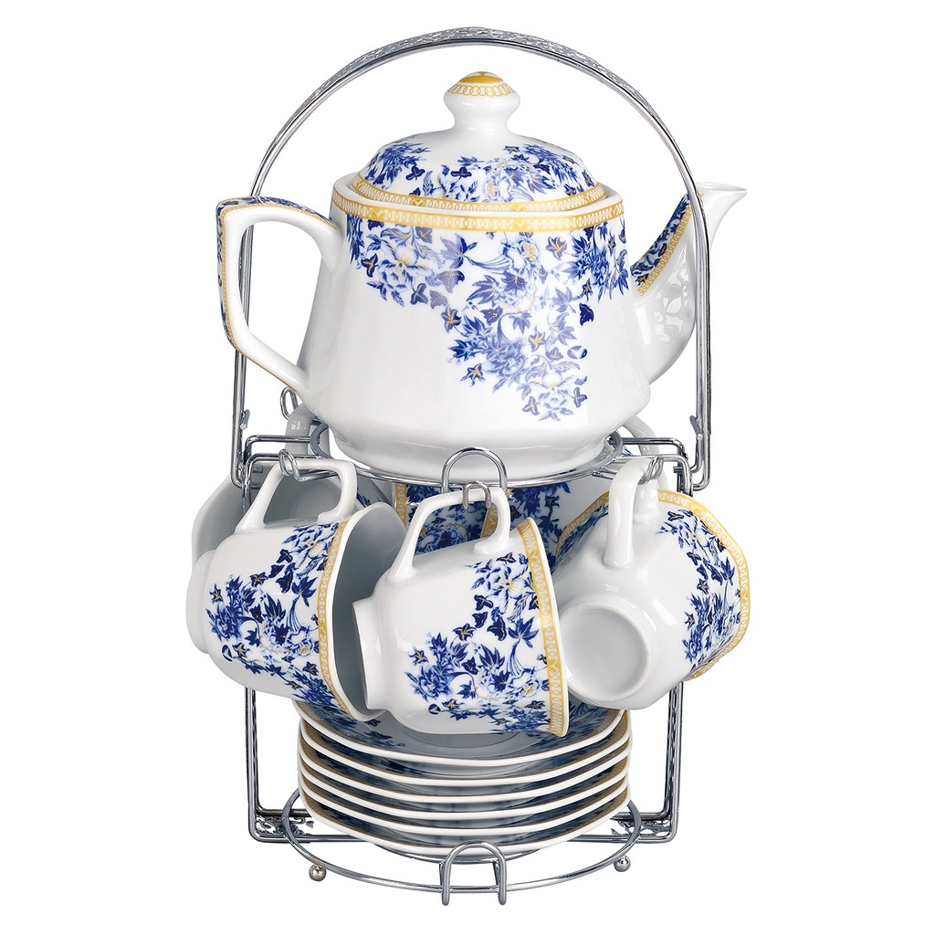 Vicenza Tea Set 8 Segi / Gelas set Teh Kipo / Mewah - Original