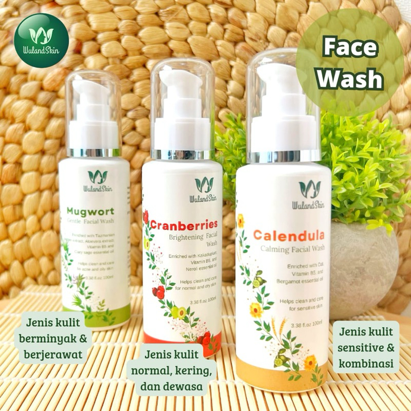 LAST STOCK Facial Wash by WulandSkin Wuland Skincare Sabun Pembersih Wajah Green Surfaktan