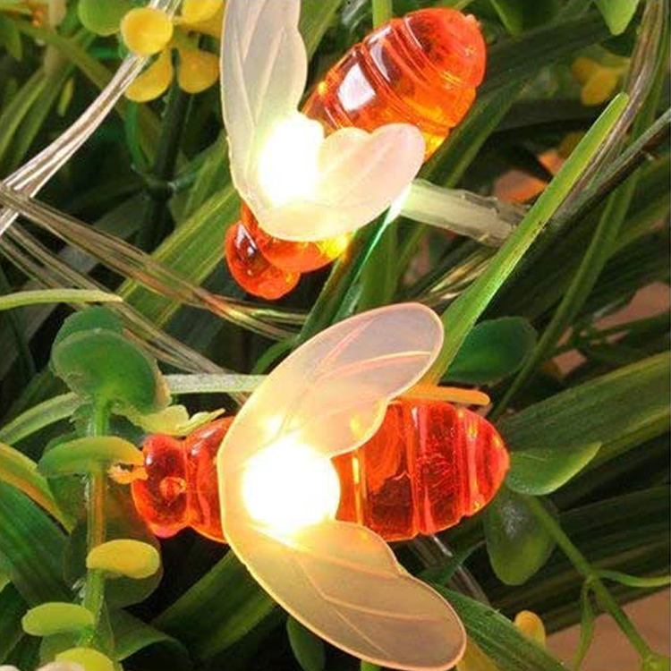 Lampu Taman Lebah Solar Panel Outdoor Lamp Waterproof Lampu Hias LED Unik Indah Dan Estetik