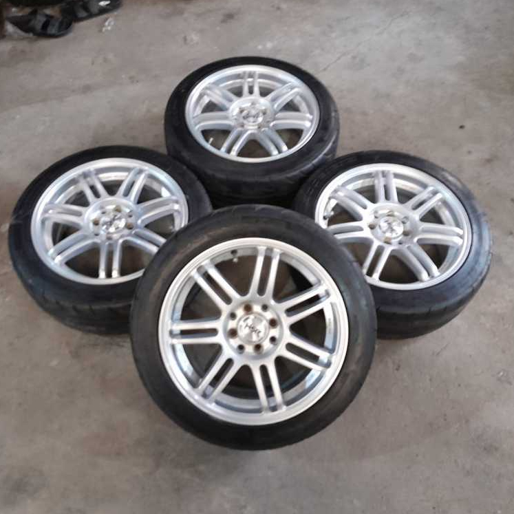 VELG MOBIL BEKAS SEKEN HSR BOON RING 16 LEBAR 7 PCD 4X100-4X114 ET45+BAN ACC 651 SPORT 195 50 R16 VE