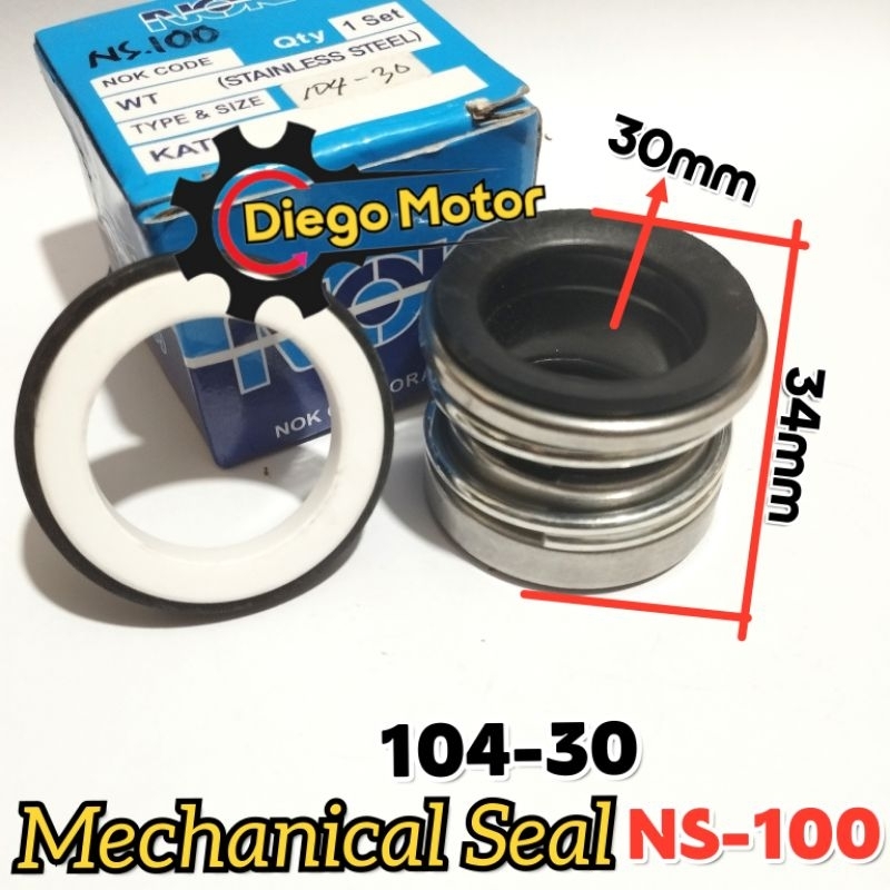 NS100 Mechanical Seal Sil Pompa Air Irigasi NS 100 4 inci 104-30