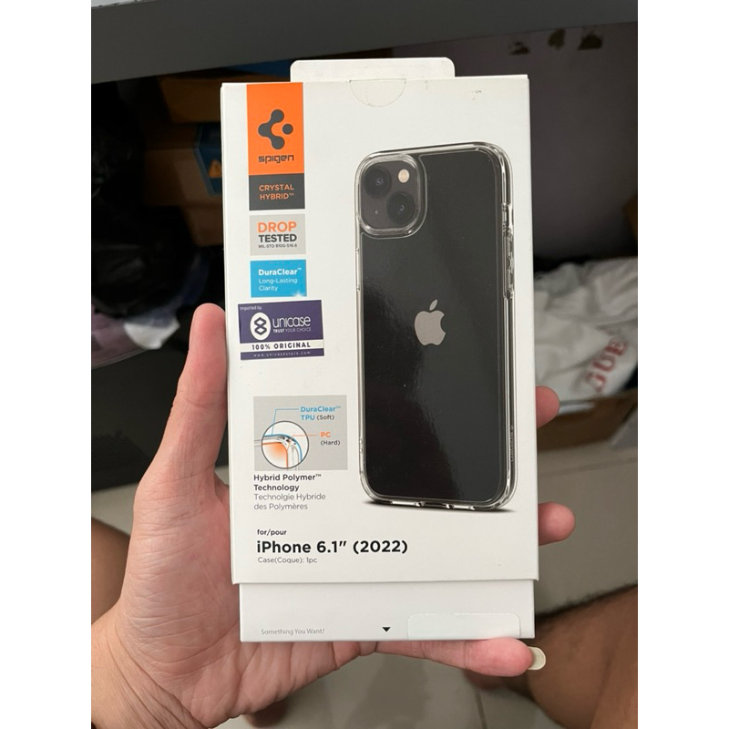 case spigen crystal hybrid original iphone 13/14