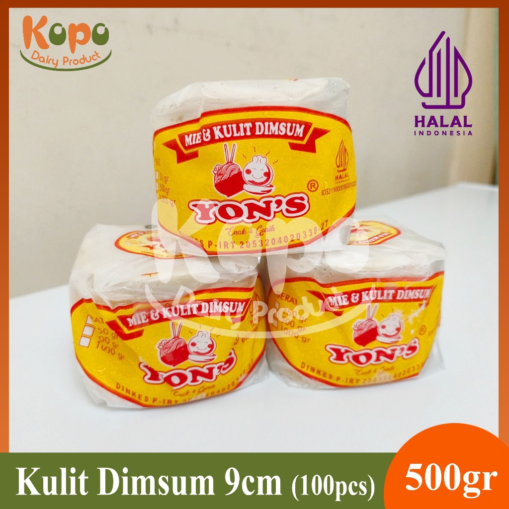 

Kulit Dimsum Siomay Gyoza - Warna Putih 9CM - 500gr (100pcs) - YON'S