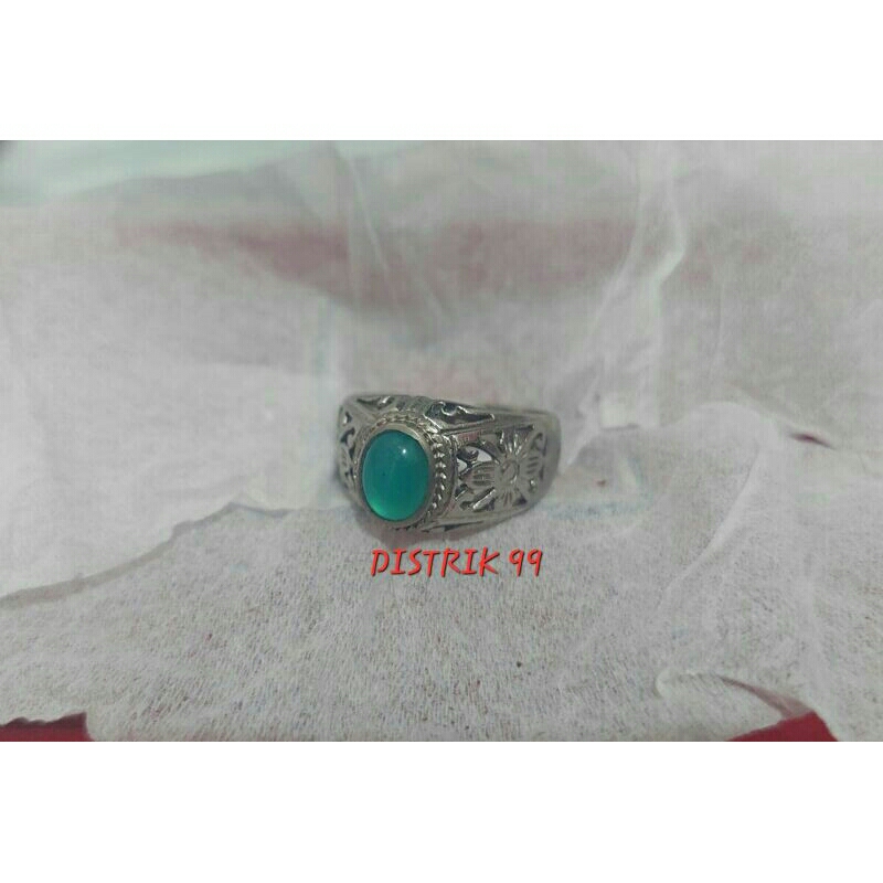 batu bacan giwang mini dim 7x6 ring 17