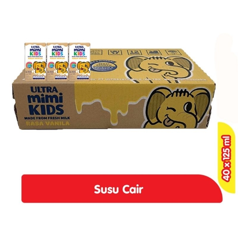 

ULTRA Mimi Kids Susu UHT Vanila 40 x 125 ml