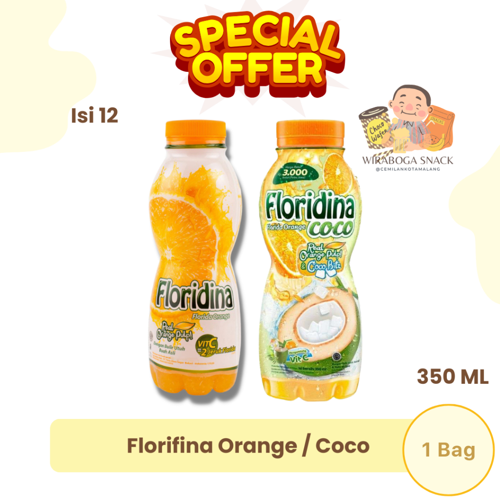 

Floridina Orange - Orange coco 350 ml 1 bag isi 12