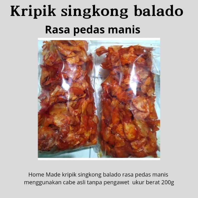 

kripik singkong balado pedas manis 200gr