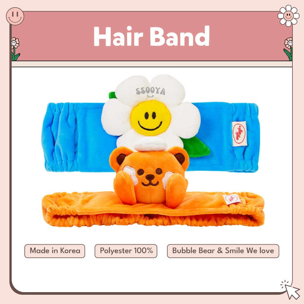 Wiggle Wiggle Hair Band Korea Headband  Bando Mandi Korea Bandana Karet Rambut
