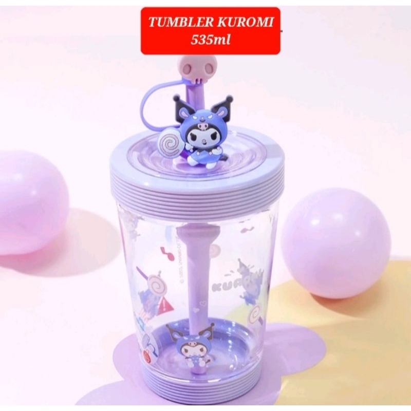 botol minum kuromi botol sedotan kuromi tumbler gelas minum kuromi