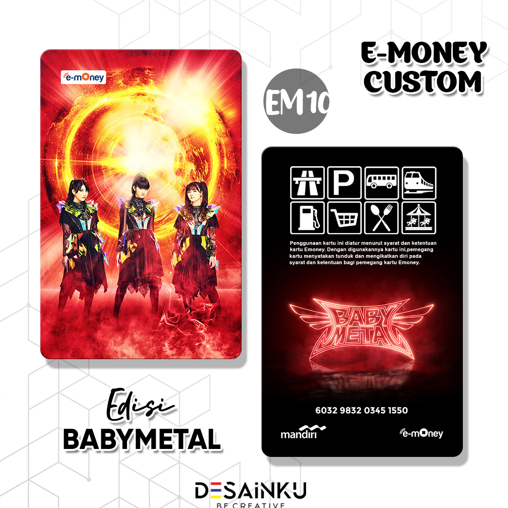 READY STOCK EMONEY BABYMETAL WORLD TOUR ASIA / TAPCASH / FLAZZ / BRIZZI