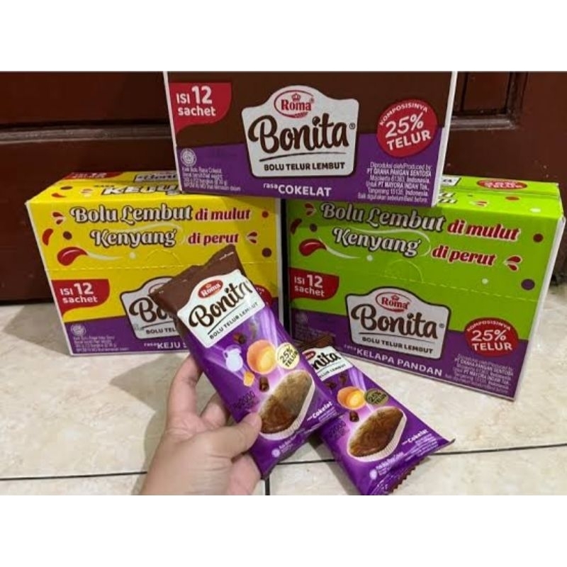 

Roma Bolu Bonita Isi 12 Pcs