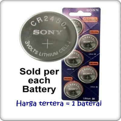 Baterai Lithium Sony 3V CR 2450 CR2450 Battery Batre