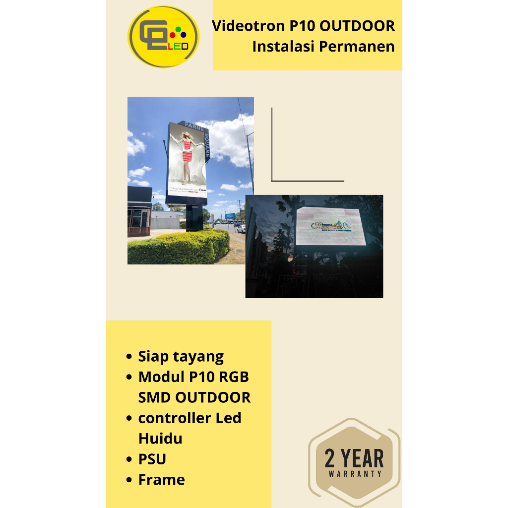 Videotron P10 Outdoor RGB SMD FULLCOLOR