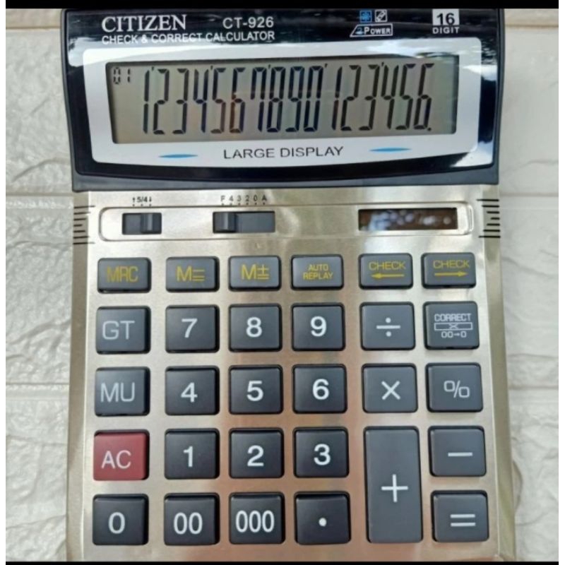 

Kalkulator Citizen Ct 926 16 Digit / calculator / alat hitung best seller