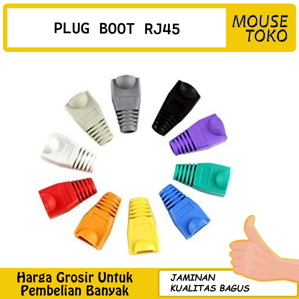 [MOUSE_TOKO] PLUG BOOT RJ45 / COVER RJ 45