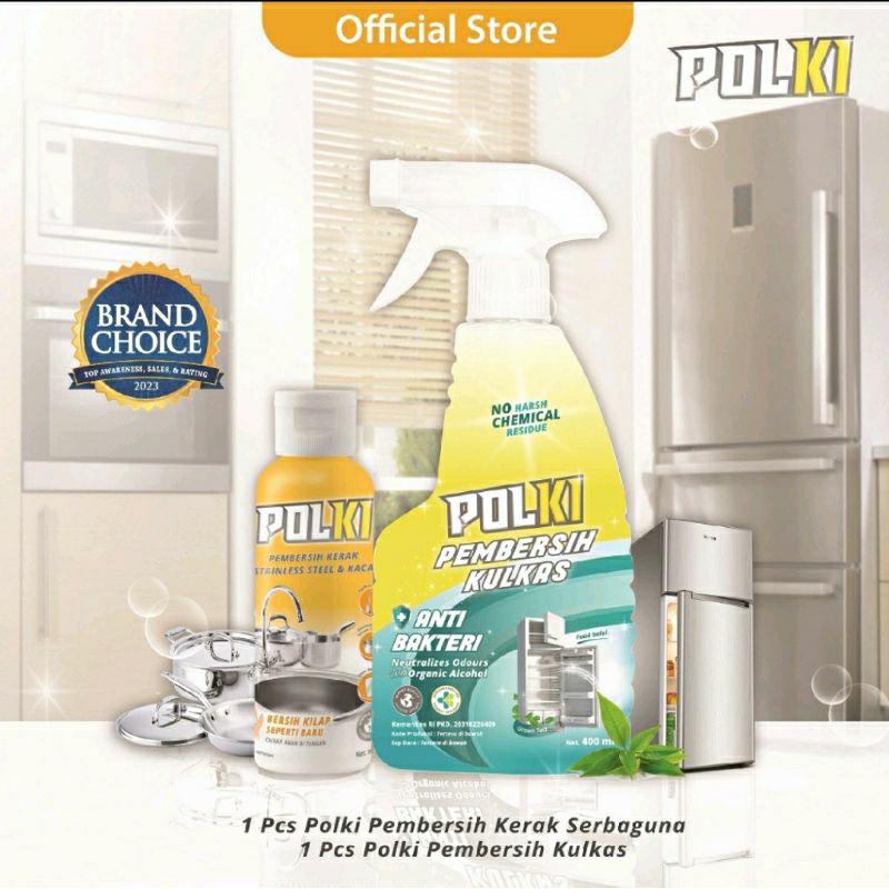 Polki Pembersih Dapur Kulkas & Kerak / Polki Pembersih Kulkas+Polki Pembersih Kerak