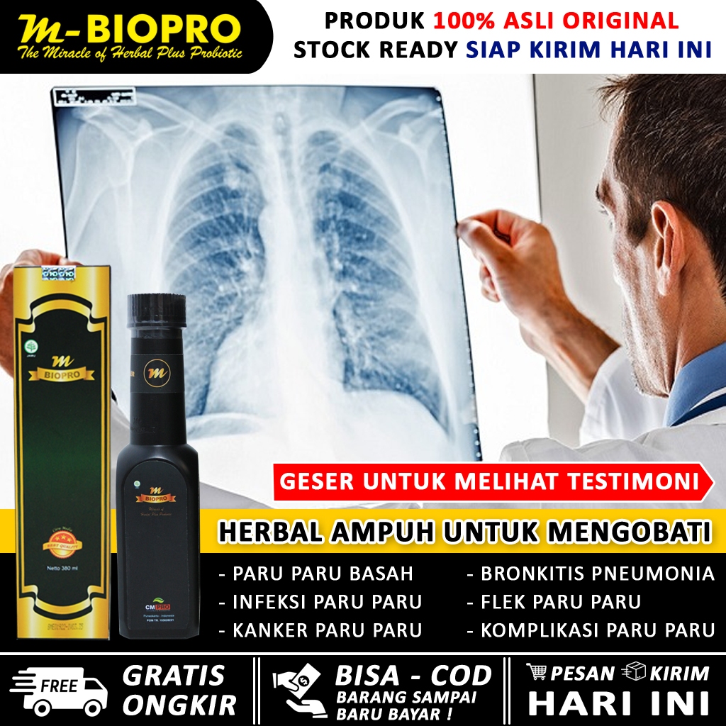Obat Paru Paru Paling Ampuh MBIOPRO - Flek Paru Paru - Basah Bronkitis - Penyakit Kanker Paru Paru -