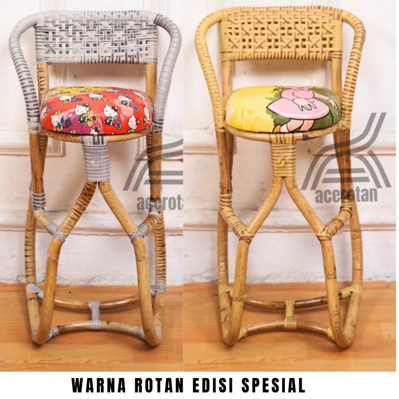 (Rotan Besar) KURSI BONCENGAN ANAK ROTAN WARNA EDISI SPESIAL UNTUK MOTOR MATIK HONDA YAMAHA SUZUKI