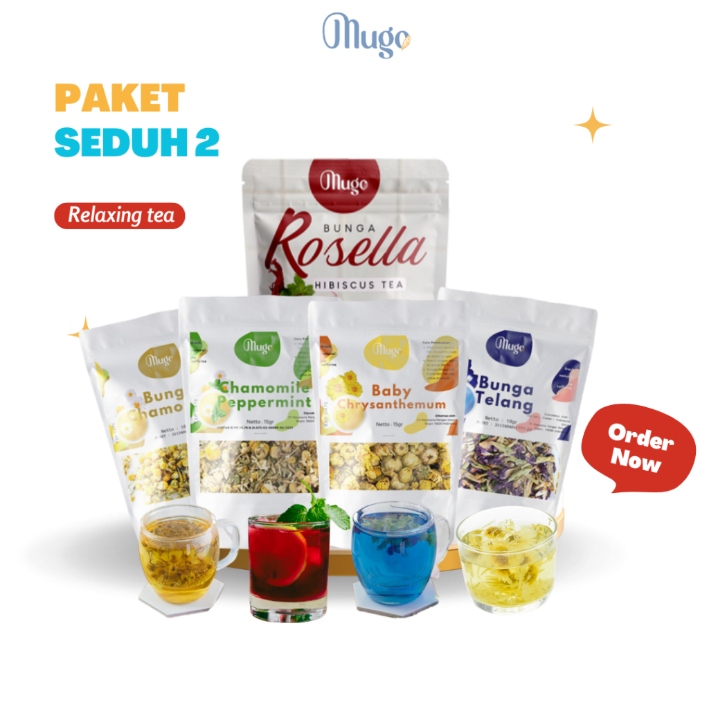 

Paket Special Tisane (Baby Krisan, Chamomile, Telang, Mint, Rosella)