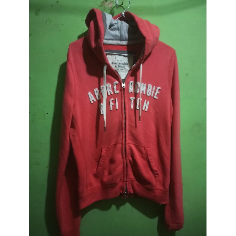 Zipper Abercrombie & Fitch Jaket STM second original