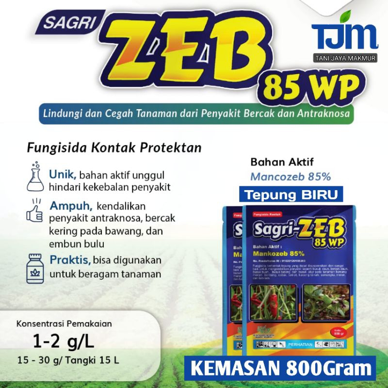Sagri Zeb 85 WP Tepung Biru 800gram
