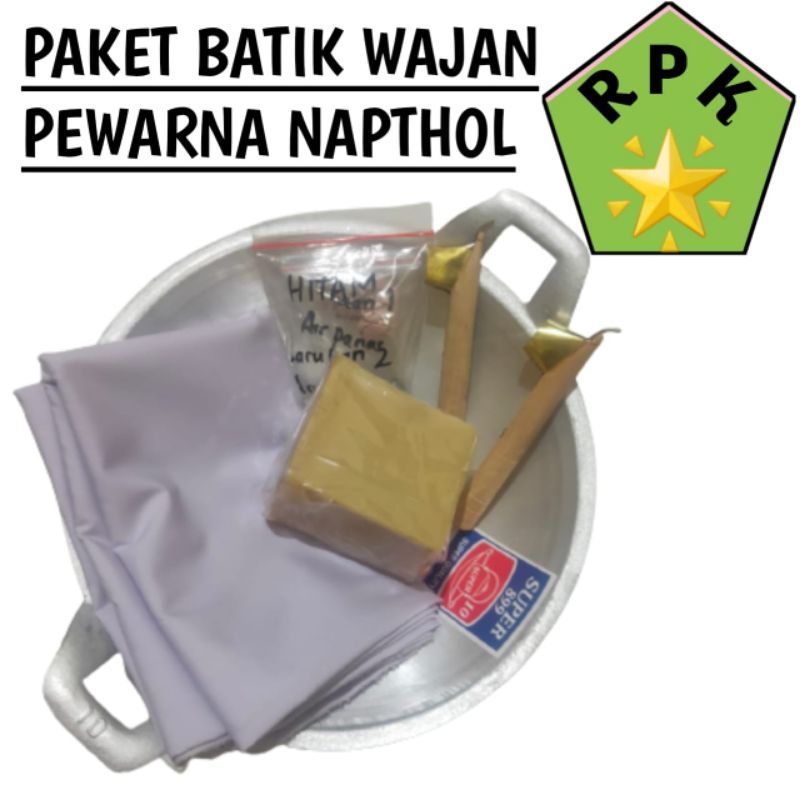 

NEW Paket Alat Batik wajan, kain, canting, pewarna batik RBU