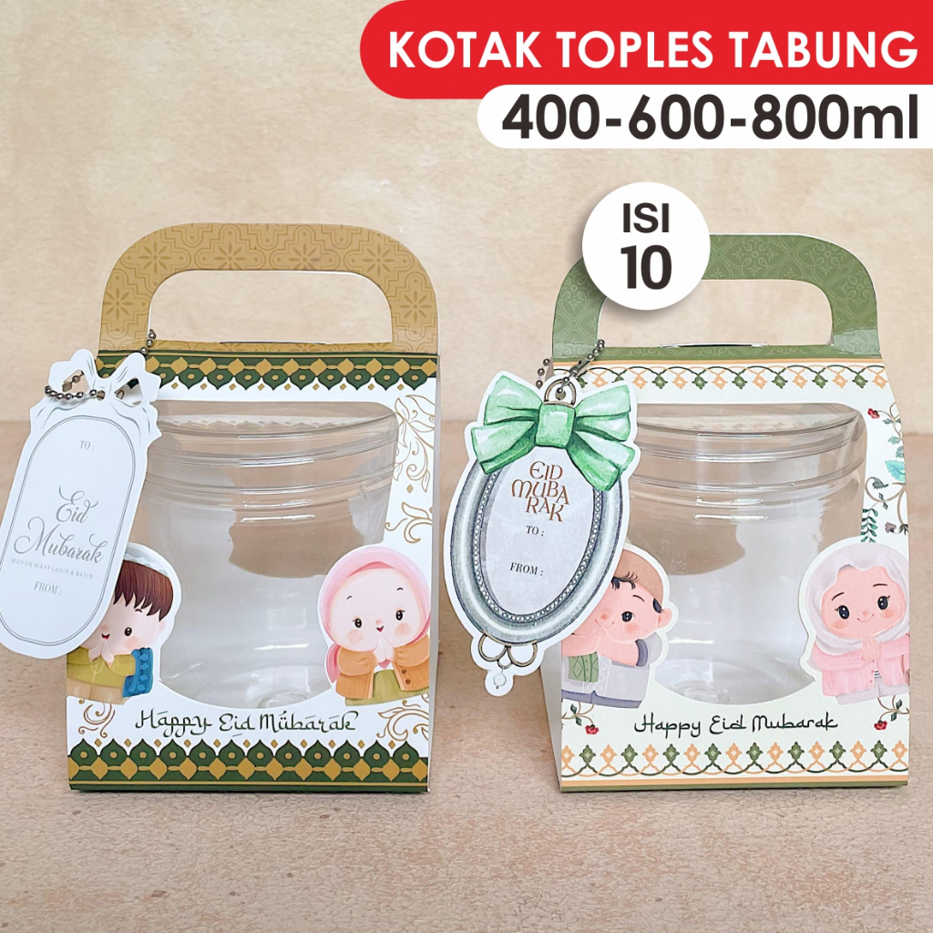 Kotak Toples Tabung Box Kue Kering 600ml 800ml