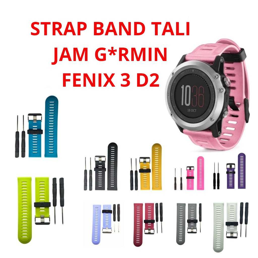 Strap Band Garmin Fenix 3 D2 - Tali Jam