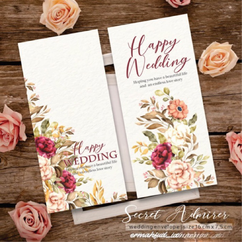 

amplop nikah custom wedding envelope klasik elegan