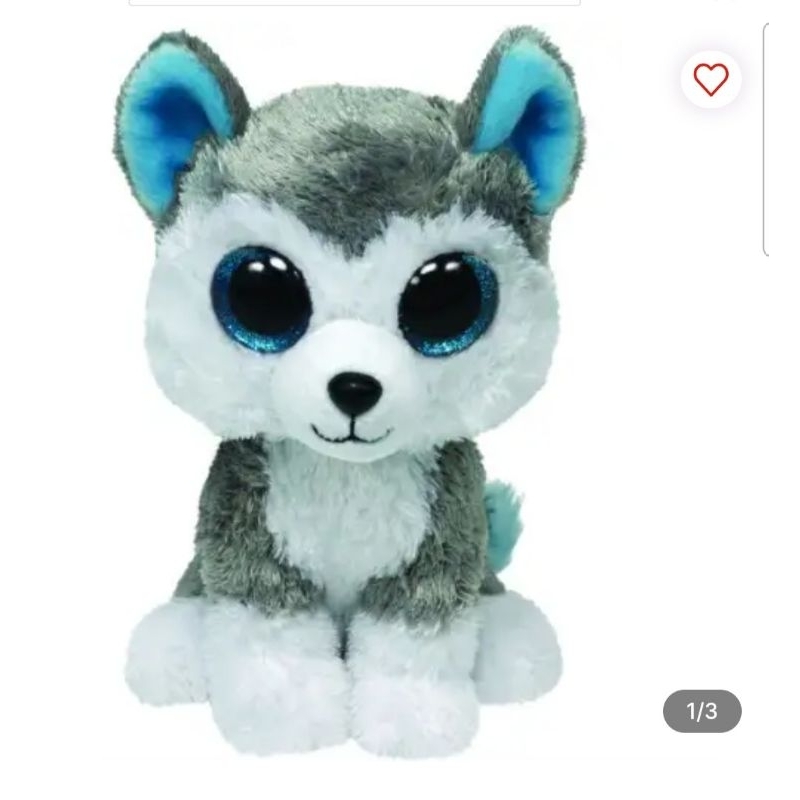 Ty Boneka Hewan Beanie Boos Slush Dog M