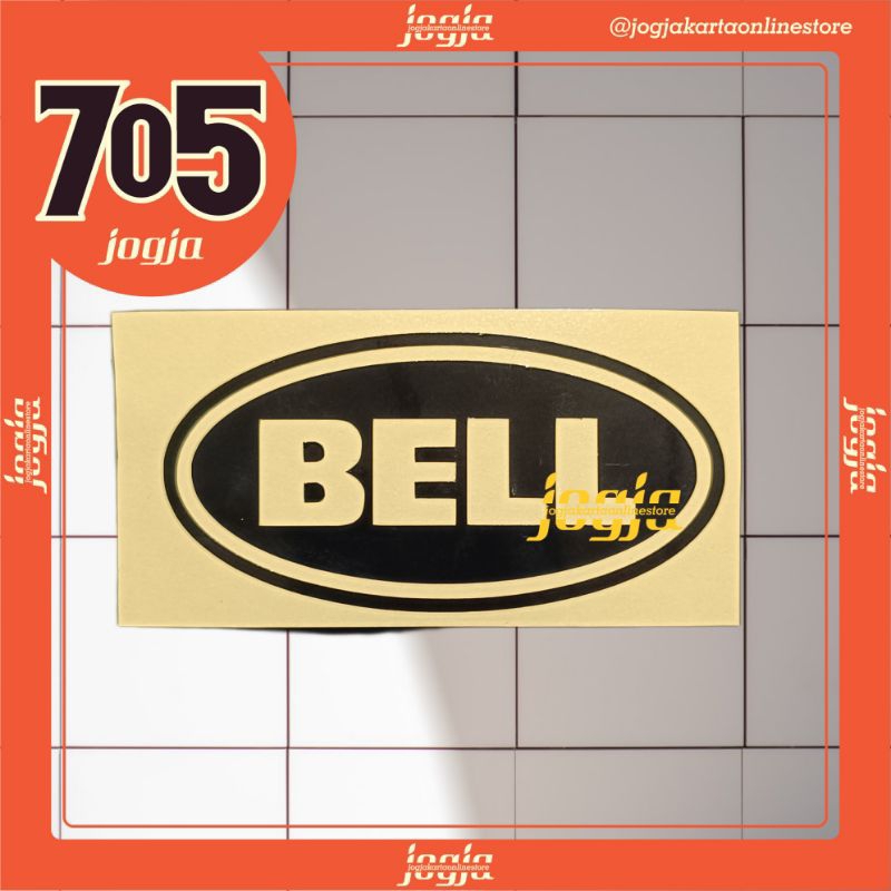 Bell Stiker Helm Bell Cutting Sticker 9.5 Cm