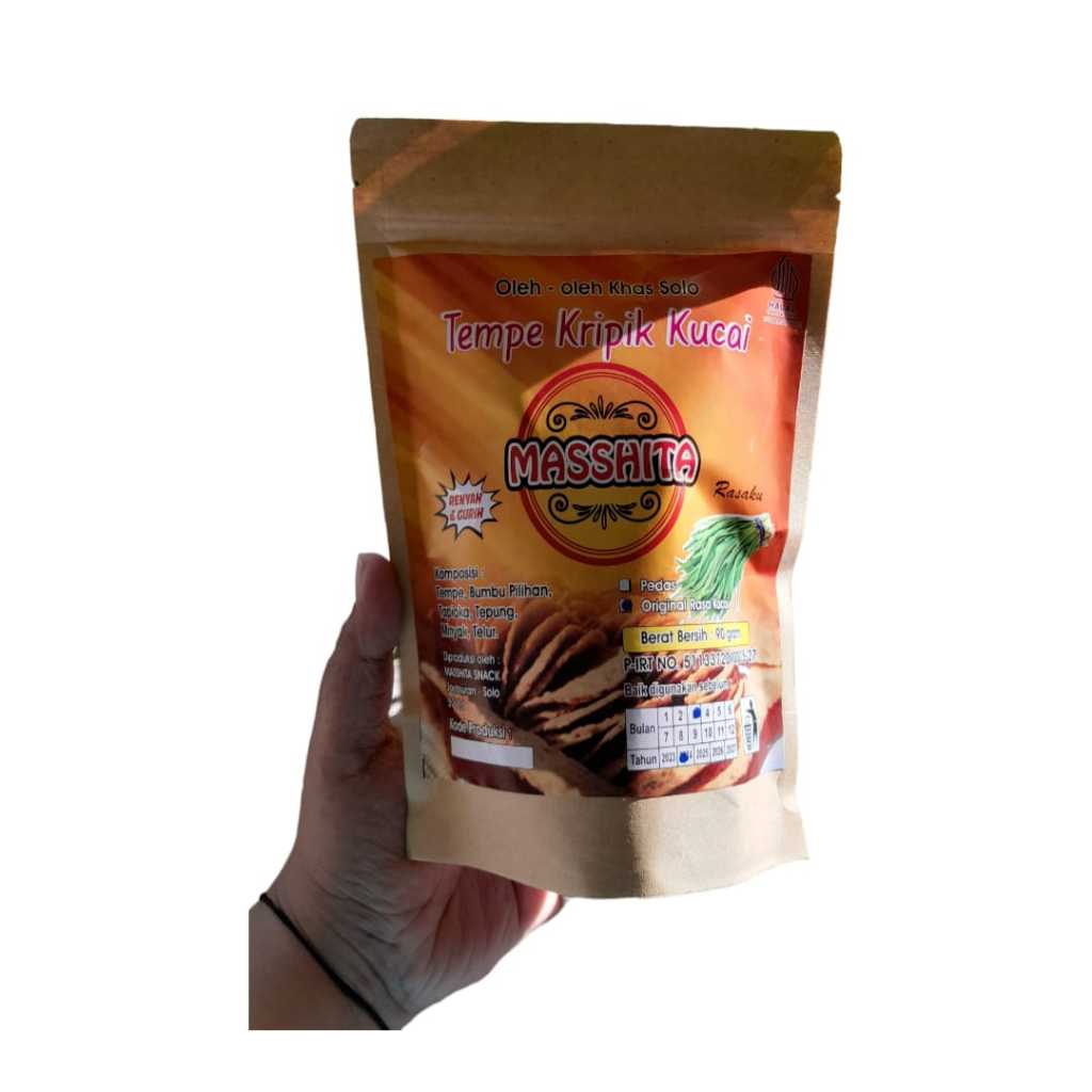 

Tempe Keripik Kucai Masshita " RASA ORIGINAL
