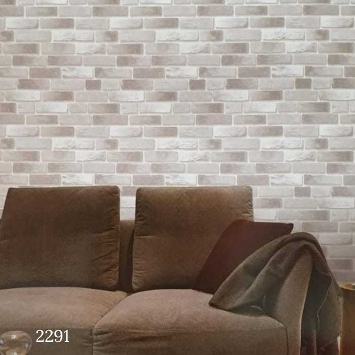 Wallpaper Bless - Wallpaper Dinding 3D Motif Batu Bata Merah Batu Alam