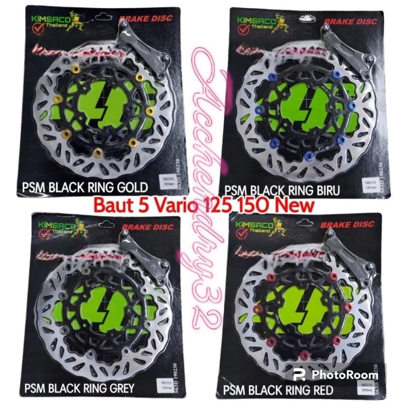 DISC PIRINGAN CAKRAM 260MM COPY PSM BAUT 5 VARIO 125 150 NEW LUBANG 5