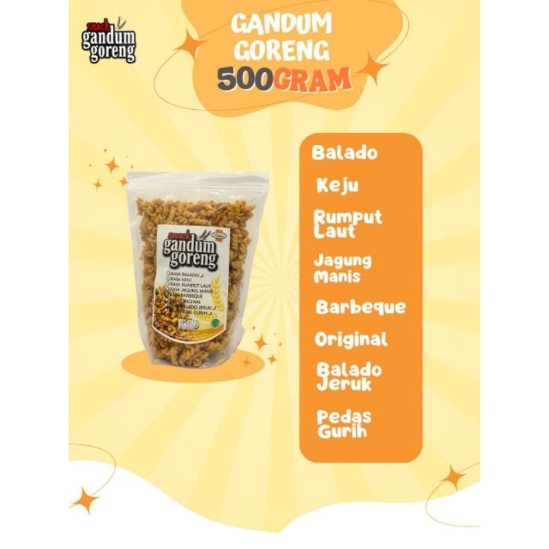 

Gandum goreng 500gram ready siap kirim