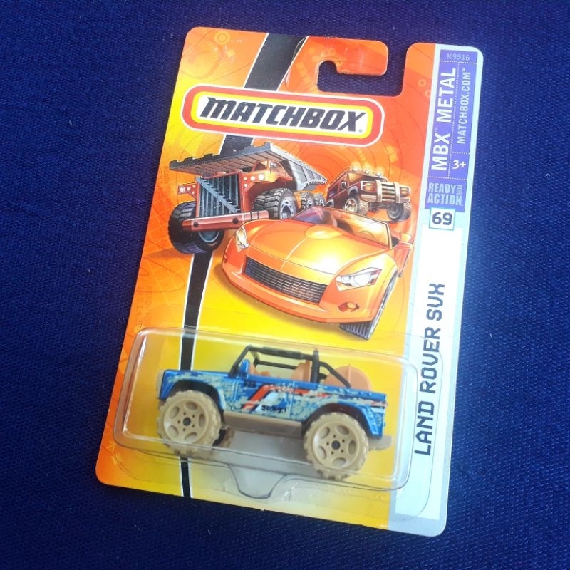 Diecast Matchbox Mbx Metal Land Rover SVX Biru