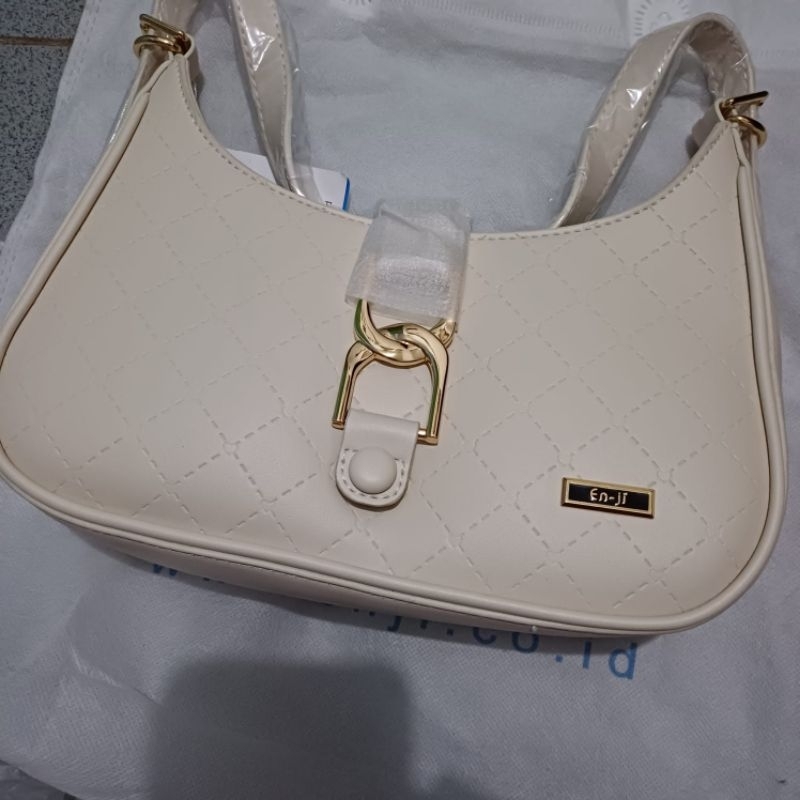 New Tas Enji Yonse Shoulderbag - Ivory