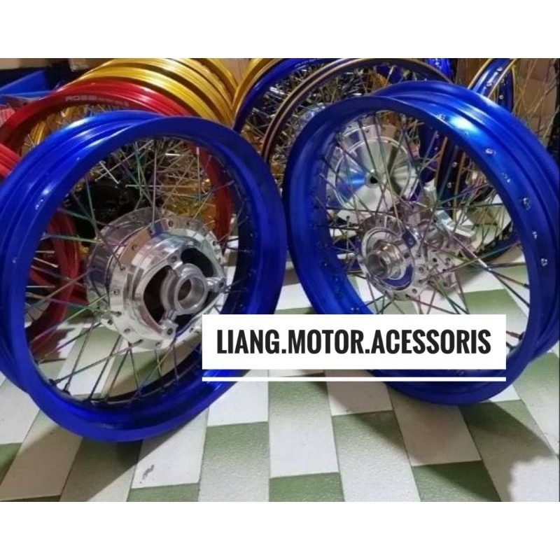 Sepaket Velg Tromol Set VND Jari2 - Kawasaki Ninja 250 Karbu / FI (PNP)