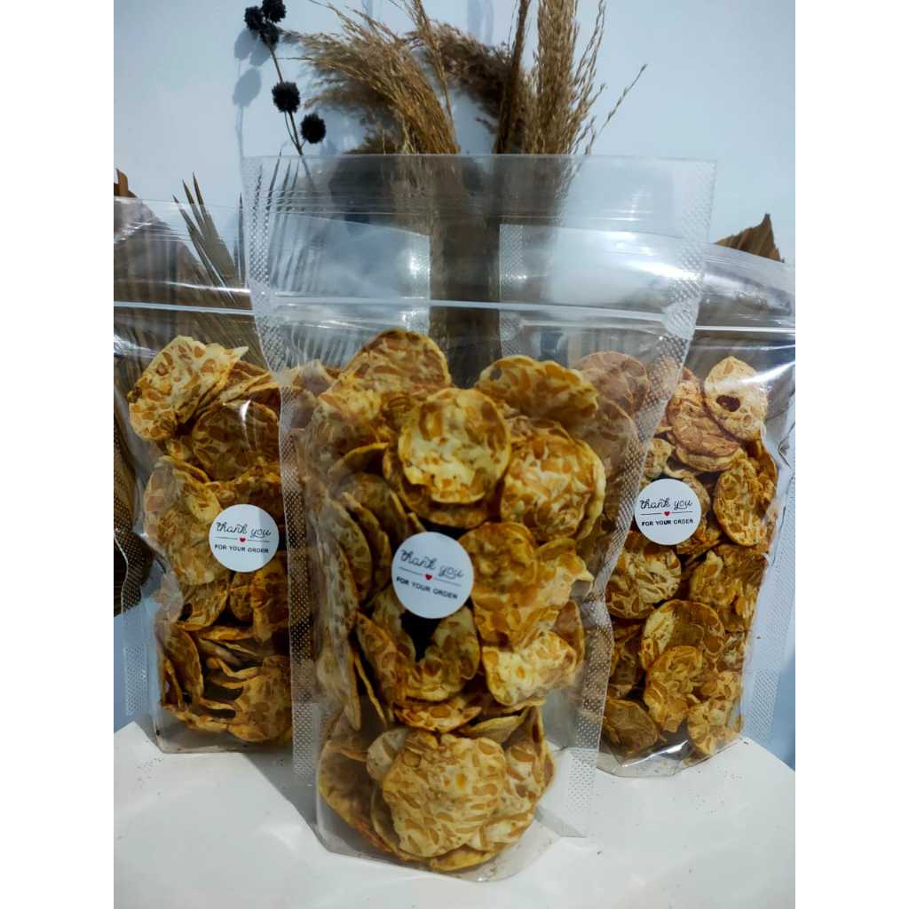 

Keripik Tempe Oven Mini Spesial 250 Gram|rasa original|MAK AMI SNACK