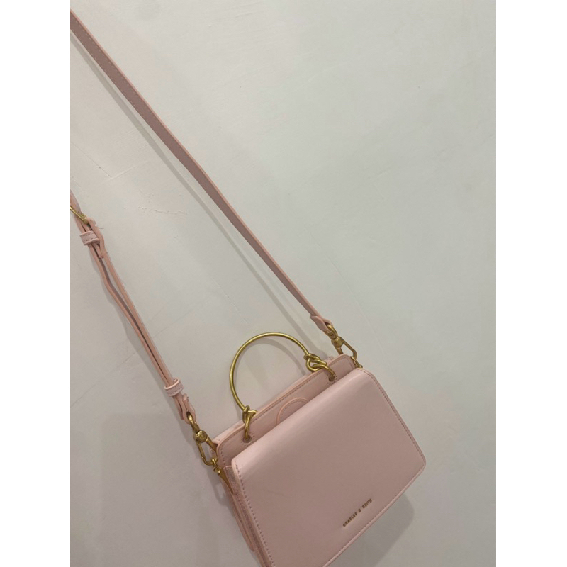 Tas Charles & Keith Baby Pink pastel