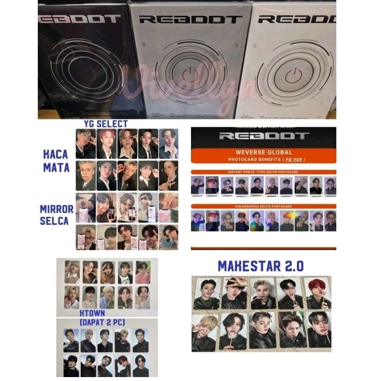 (READY) Album Treasure REBOOT photobook sealed PUTIH + POB YGS Weverse Ktown Makestar 2.0