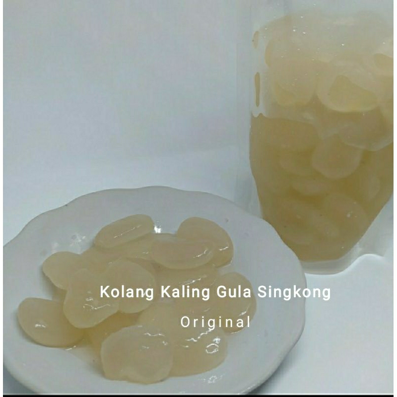 

KOLING BU LIA.. Premium manisan kolang kaling Varian Gula Singkong, kemasan 500 gr