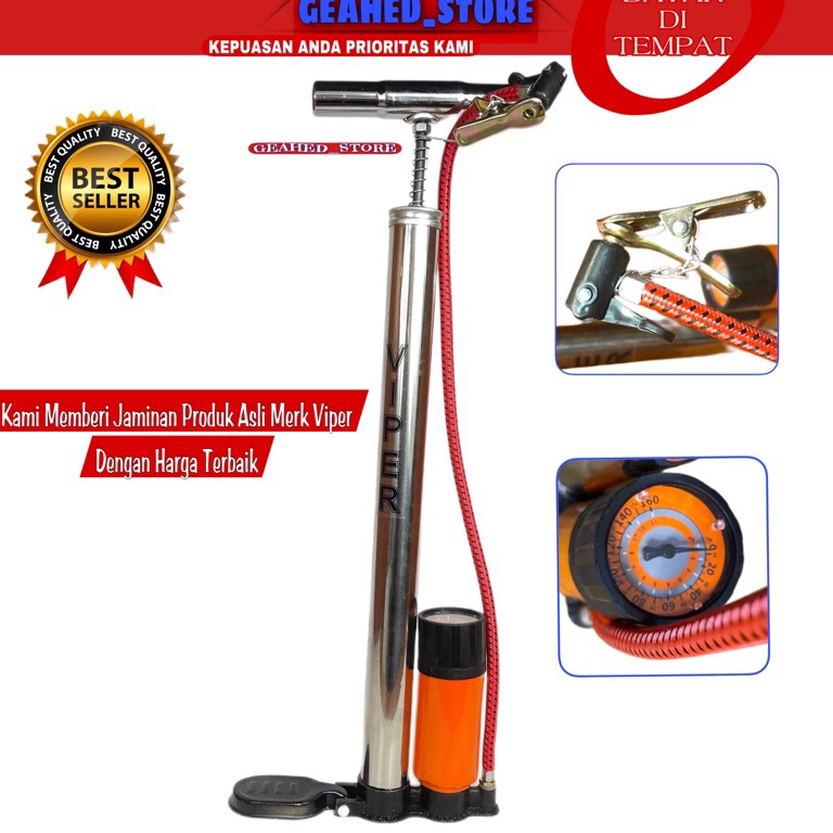 Produk Terbatas Paling Di Cari Bisa Grosir Pompa Sepeda Dan Motor Tabung Meter Merk Viper  Kompa Ang